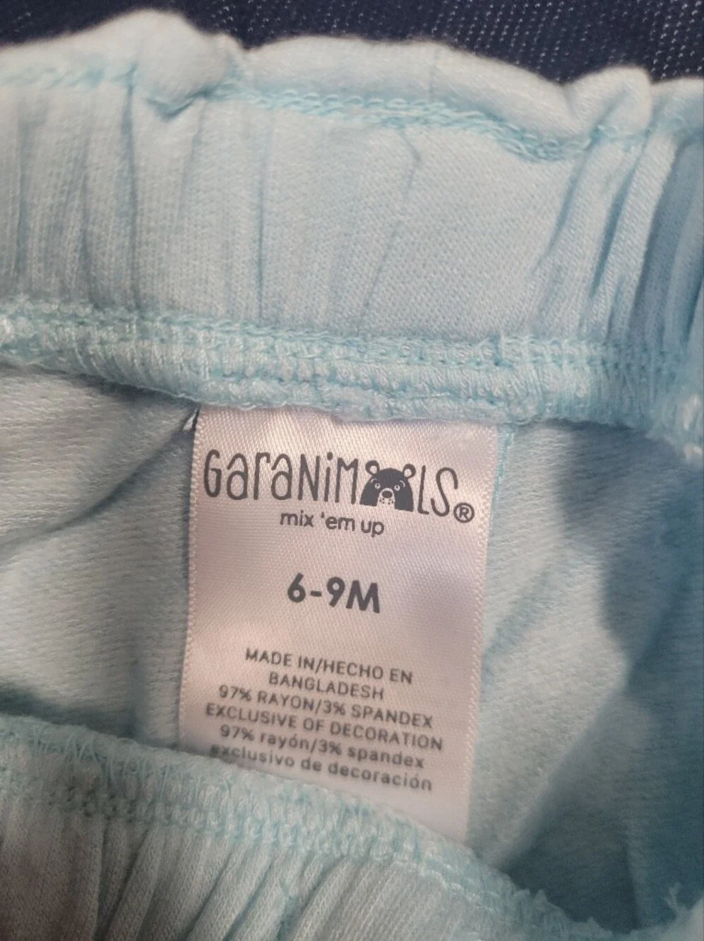 Garanimals Set Of 4 Shorts 6-9 Months Blue Denim